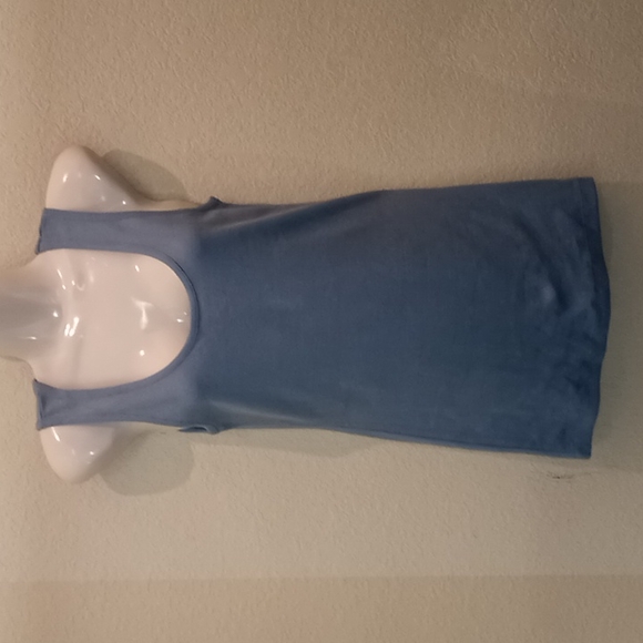 Soft Surroundings Tiffany Blue Ribbed Knit Tank Top - Picture 2 of 9